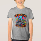 T-shirt En Tri-matière Crushing Since 2021 – Cute Elephant with Truck (Recto)