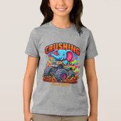 T-shirt En Tri-matière Crushing Since 2021 – Cute Elephant with Truck (Recto)