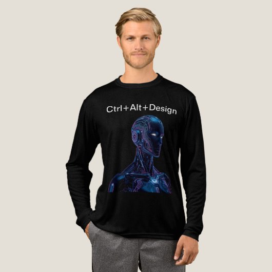 T-shirt En Tri-matière Ctrl+Alt+Conception (Recto complet)