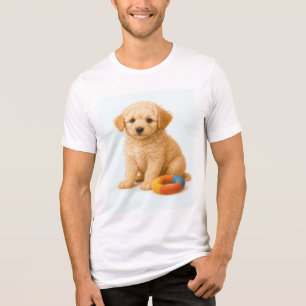 T-shirt En Tri-matière Cue bouillie - Chiot de caniche avec jouet à annea