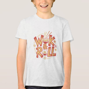 T-shirt En Tri-matière Cuisine asiatique de dim sum Wok & Roll Vintage Re