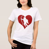 T-shirt En Tri-matière Cupidé dans un coeur (Recto)