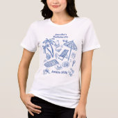 T-shirt En Tri-matière Custom Bachelorette Coastal T-Shirt (Recto)