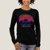 T-shirt En Tri-matière Custom Beach Trip Tropical Long Sleeve Women's (Recto)
