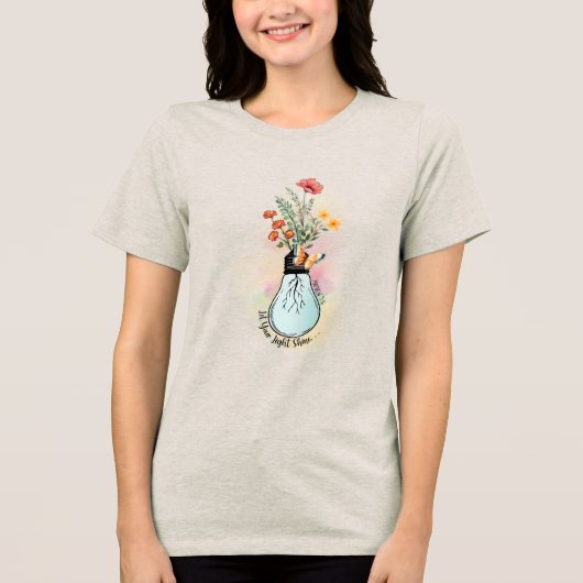 T-shirt En Tri-matière Custom Christian Let Your Light Shine (Recto)