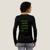 T-shirt En Tri-matière Custom GREEN I Am Tri-Blend Shirt (Verso complet)
