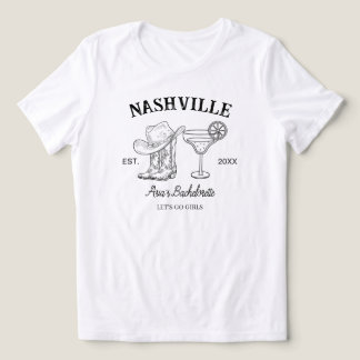 T-shirt En Tri-matière Custom Nashville Rodeo, Cowgirl, Funny Bachelorett