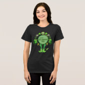 T-shirt En Tri-matière Custom St. Patrick's Day Bird Shamrock Noir (Recto plein)