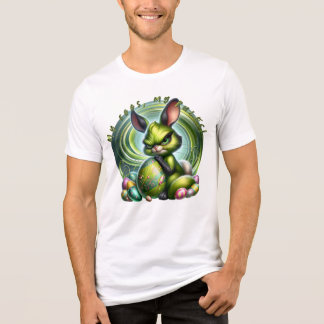 T-shirt En Tri-matière Customisez-moi ! - Lapin Frustré Embracant un Oeuf