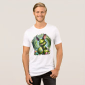T-shirt En Tri-matière Customisez-moi ! - Lapin Frustré Embracant un Oeuf (Recto plein)