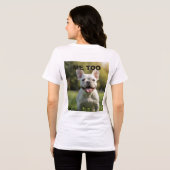 T-shirt En Tri-matière Customized with 2 and text (Verso intégral)