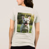 T-shirt En Tri-matière Customized with 2 and text (Verso)