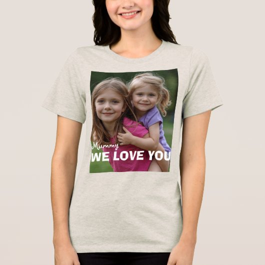 T-shirt En Tri-matière Customized with 2 and text (Recto)