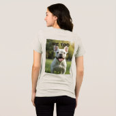 T-shirt En Tri-matière Customized with 2 and text (Verso intégral)