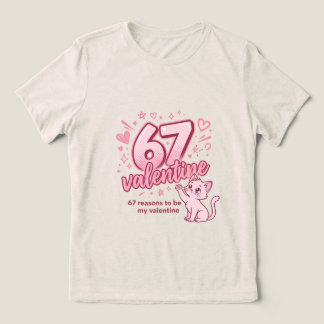 T-shirt En Tri-matière Cute 67 valentine catT-Shirt