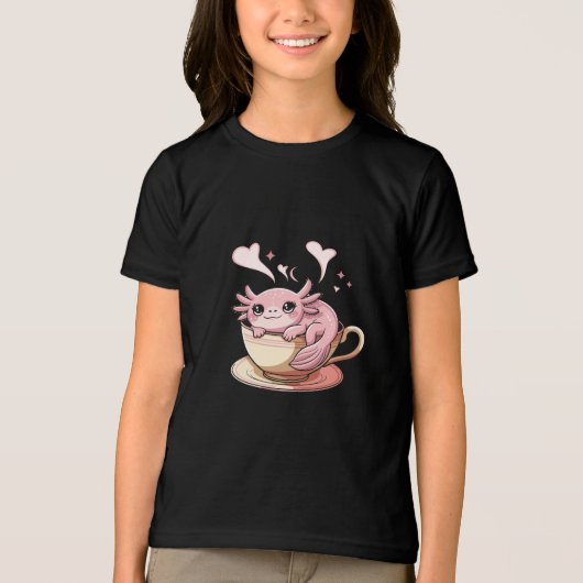 T-shirt En Tri-matière Cute Axolotl - Kawaii Axolotl Lover Cadeau (Recto)