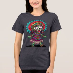 T-shirt En Tri-matière Cute Aztec Zombie