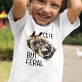 T-shirt En Tri-matière Cute But Feral Raccoon Trash Panda 