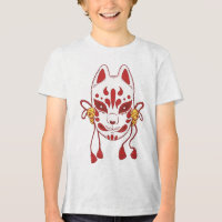 Cute Cat - Masque japonais traditionnel renard ave