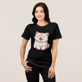 T-shirt En Tri-matière Cute Chat - Rire Souvent (Recto plein)