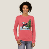 T-shirt En Tri-matière Cute Christmas Penguin T-Shirt (Recto complet)