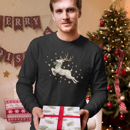 T-shirt En Tri-matière Cute Christmas Reindeer