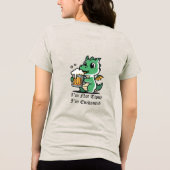 T-shirt En Tri-matière Cute Dragon Drinking Beer (Verso)