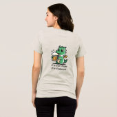 T-shirt En Tri-matière Cute Dragon Drinking Beer (Verso intégral)