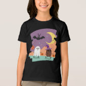T-shirt En Tri-matière Cute Fantôme d'Halloween et amis de bonbons (Recto)