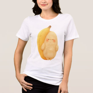 T-shirt En Tri-matière Cute Fluffy Banana Sprite with Rosy Cheeks Women's