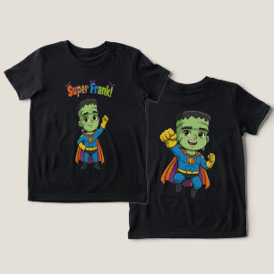 T-shirt En Tri-matière Cute Frankenstein Enfants Halloween Drôle