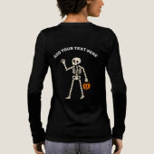 T-shirt En Tri-matière Cute Ghost Trio Happy Halloween Long Sleeve (Verso)