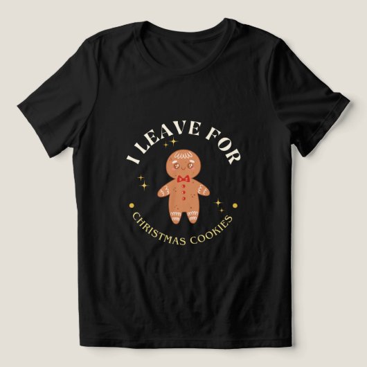 T-shirt En Tri-matière Cute Gingerbread Man Christmas Cookies  (Design Recto)