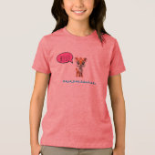 T-shirt En Tri-matière Cute “Hello” Deer Kids (Recto)