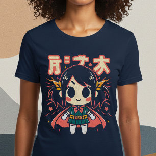 T-shirt En Tri-matière Cute Japonaise Superhero Kawaii fille