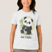 T-shirt En Tri-matière Cute "Just Chillin'" Panda Bear (Recto)
