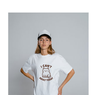 T-shirt En Tri-matière Cute Lazy Cat – Not Today Mood