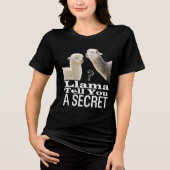 T-shirt En Tri-matière Cute Llama Funny Pun plaisanteries mèmes Noir (Recto)