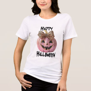 T-shirt En Tri-matière Cute moderne Sparkling Coquette Halloween Citrouil