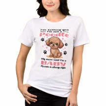 Cute Poodle Baby Dog Mom