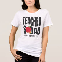 Cute Red Apple Teacher Squad