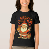 T-shirt En Tri-matière Cute Santa Claus Christmas Art – Merry Christmas (Recto)