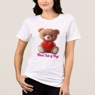 T-shirt En Tri-matière Cute Teddy Bear Valentine