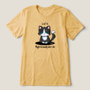 T-shirt En Tri-matière Cutie Chat Tuxedo Kitten