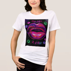 T-shirt En Tri-matière Cyber Venus Lips - My Lips R 4 U