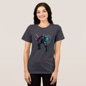 T-shirt En Tri-matière Cybernetic Gladiator – Neon Blade Warrior (Recto plein)