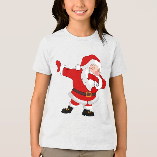 T-shirt En Tri-matière Dabbing Santa Claus Noël Dab (Recto)
