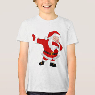 T-shirt En Tri-matière Dabbing Santa Claus Noël Dab