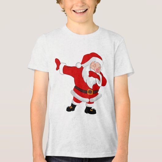T-shirt En Tri-matière Dabbing Santa Claus Noël Dab (Recto)