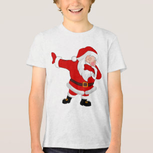 T-shirt En Tri-matière Dabbing Santa Claus Noël Dab